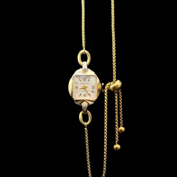 Baroness Ladies 17-Jewel Mechanical Vintage Ladies Watch - Picture 1 of 7